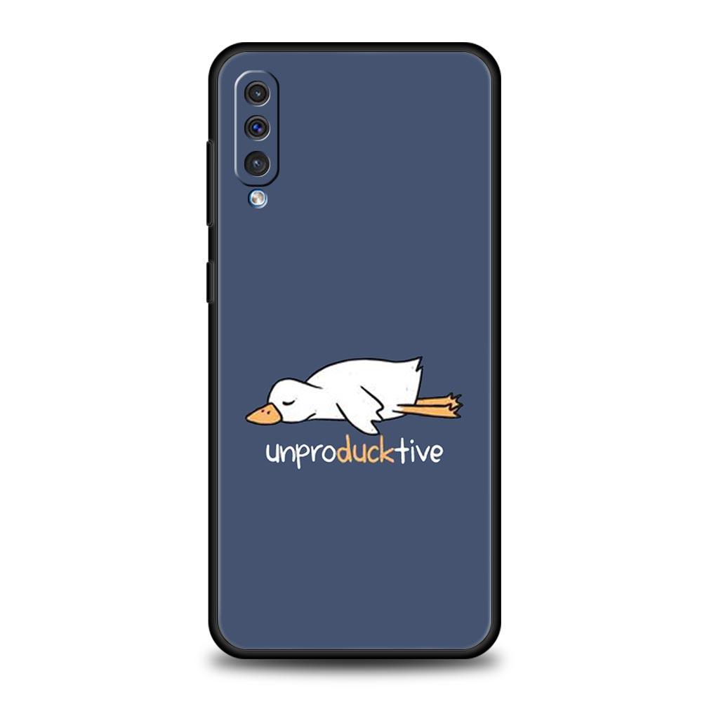

Funny Duck Phone Case For Samsung A26 A36 A56 A54 A52 A50 A70 A40 A20S A20E A12 A14 A16 A22 A24 A42 A34 A32 5G A04s A06 5G Cover Samsung A24 4G