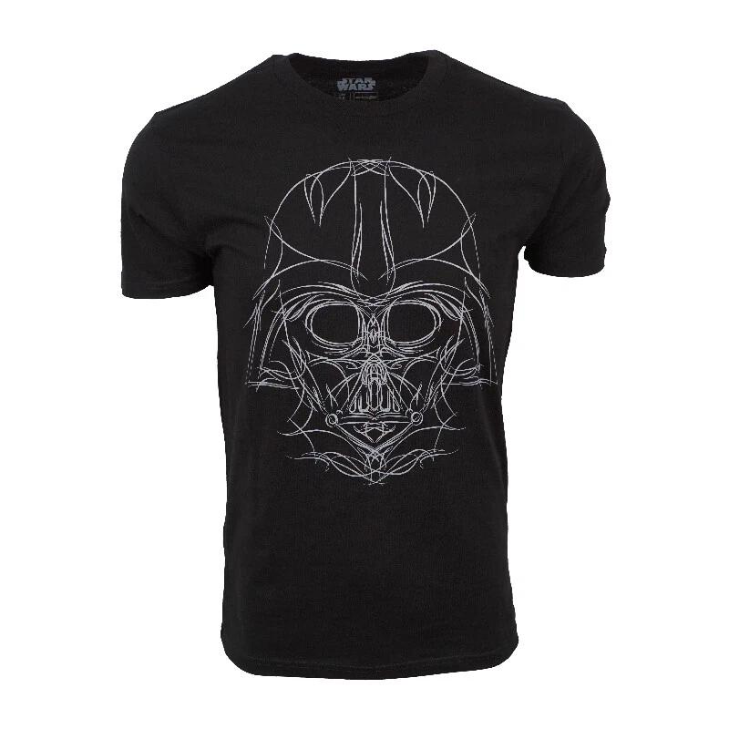 Starwars Unisexs Sketch Face Black T Shirt M