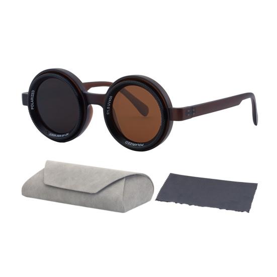 

Солнцезащитные очки с регулируемой тонировкой, ретро, круглые, поляризационные, с линзами с ND-фильтром, мужские, женские, для активного отдыха, пляжные, для вождения, рыбалки, гольфа F