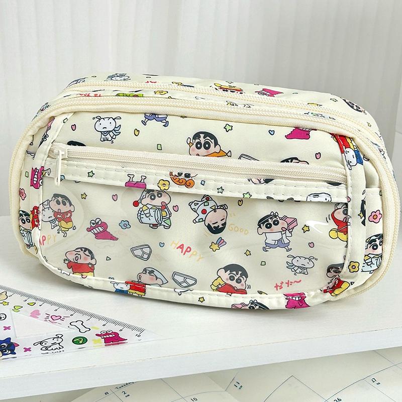Cute Cartoon Pencil Case For Student Cartoon Anime Creative Pencil Bag High Capacity Stationery Storage Bag Cosmetic Bag