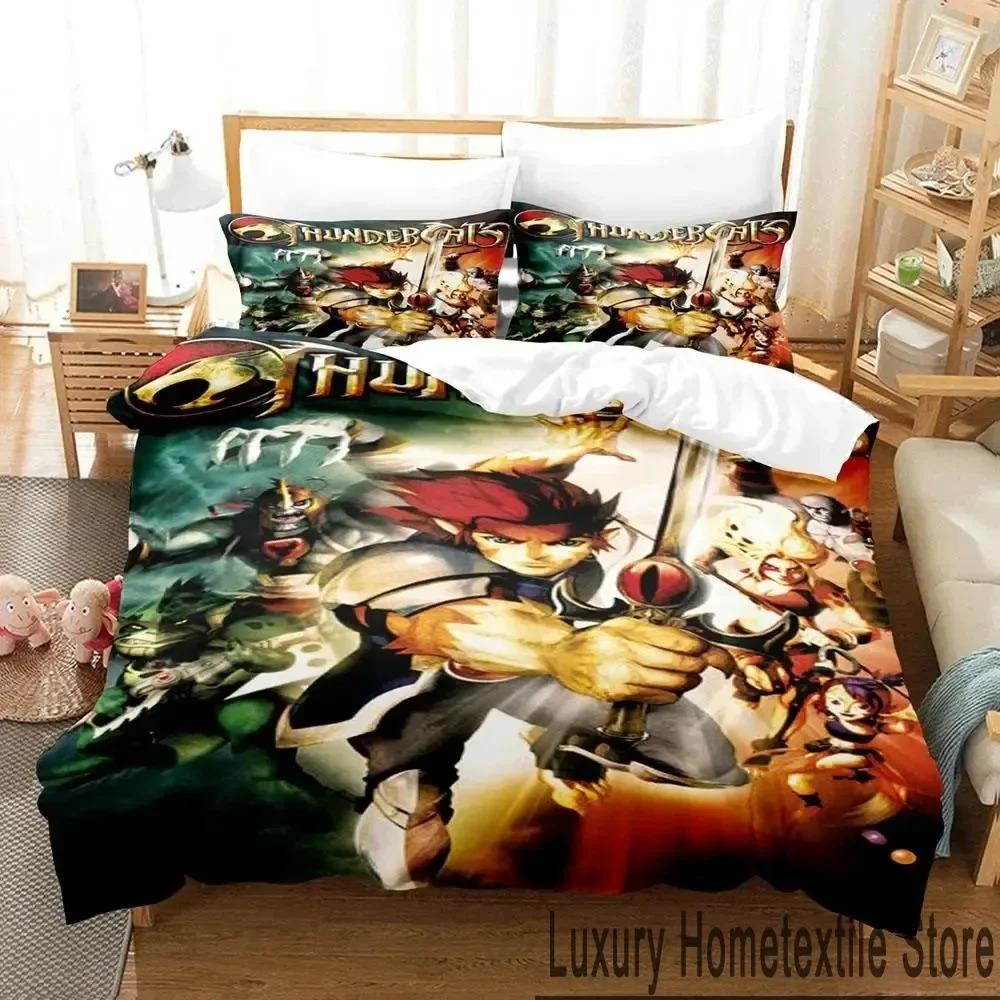 3D Druck Thundercats Bettwäsche Set Jungen Mädchen Twin Queen King Size Bettbezug Kissenbezug Bett Jungen Erwachsene Heimtextil
