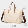 Women Waterproof Laptop Bag Large Capacity Versatile Briefcase Solid Color Leisure Sling Bag Business Meeting Travel Handbag
