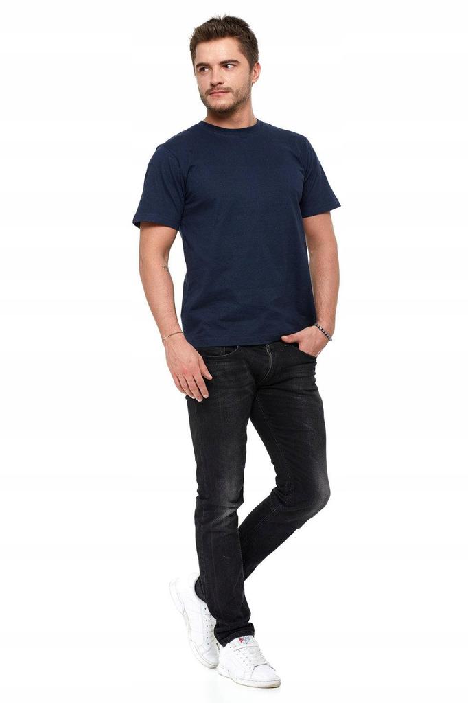 T-Shirt Men's Cotton Short Sleeve M Navy