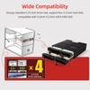 OImaster HE 2006 4 Slot Internal Hard Disk Rack Support Four 2.5 Inch SATA HDD SSD Easy Installation Plug and Play (Not