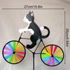 Animal Riding Three-dimensional Cartoon Modelling Windmill Creative Bicycle Wind Spinners Standing Pole Garden Yard Decoration