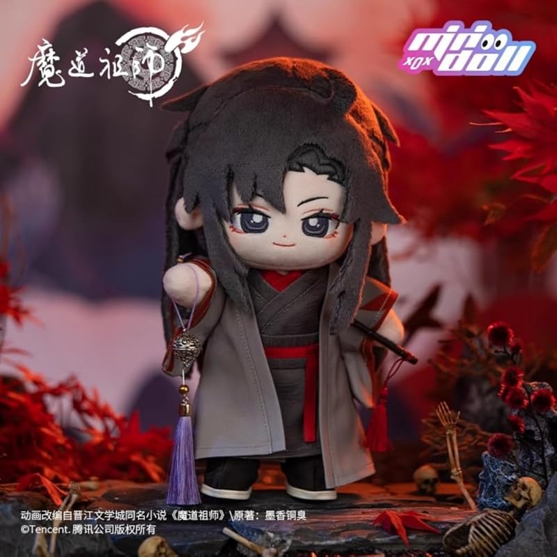 Anime “Madousoshi” Yiling Old Ancestor Ver. stuffed animal 20cm Wei Wuxian character doll Dress up cute doll Official goods