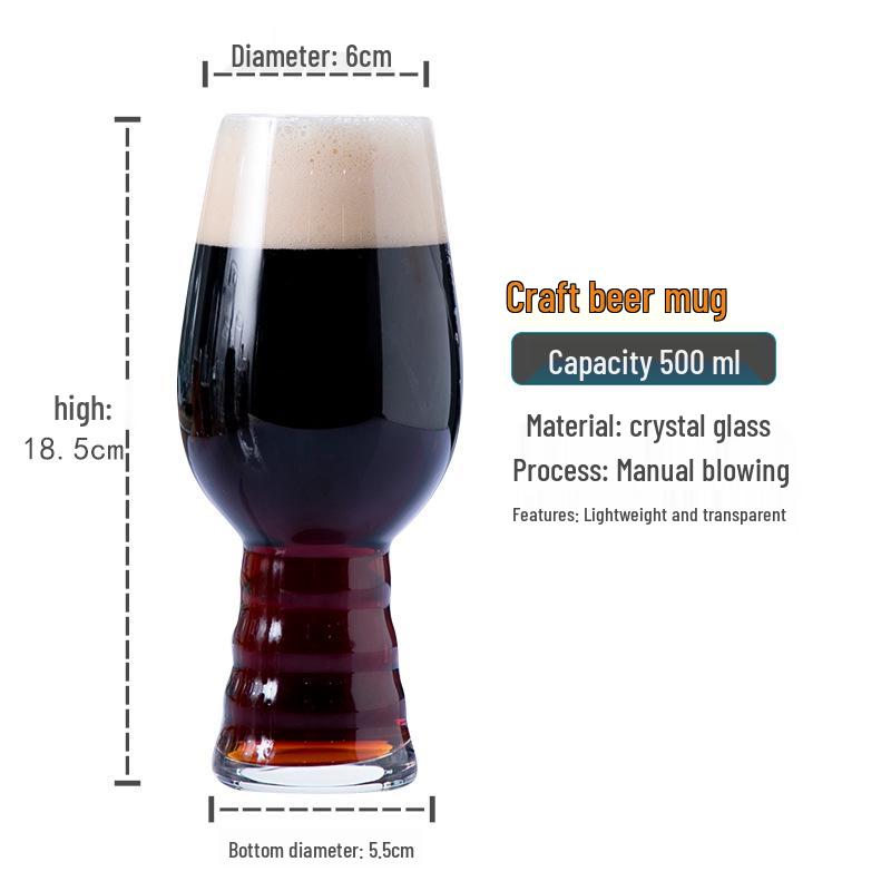 

Ультратонкий хрустальный пивной бокал, большой стакан для стаута с дизайном «большое брюшко» для крафтового и белого пива