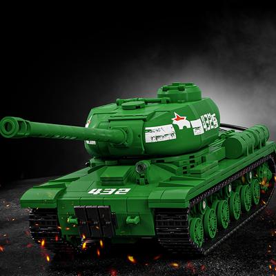 Non-Toxic New Classic Heavy Tank Kv-2 Bricks Moc Set Ww2 Is-2 Panzer Building Blocks Model War Military Cars Children Toys Adult Children Gifts