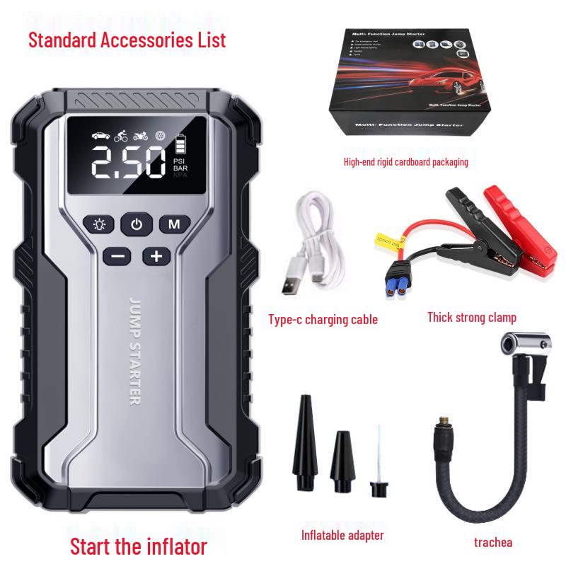 

Комбо 12В автомобильный пусковое устройство и воздушный насос