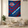 Name Custom Detroit Pistons Wall Tapestry Aesthetic Wall Hanging Printed Fabric Blanket Decorative Tapestries for Bedroom Living Room Home Decor