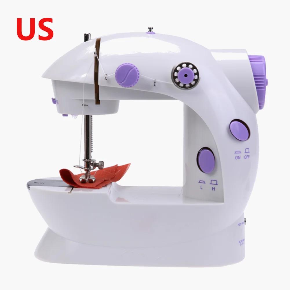 Petite machine à coudre électrique portable, ménagère mobile entièrement automatique pour débutants, petite de bureau multifonctionnelle, serrurier