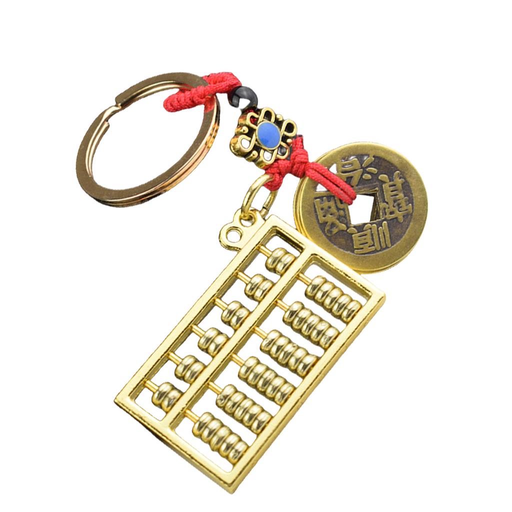 Elegant Brass Wu Lou Gourd Keychain Portable Keychain With Copper Gourd Pendant Stylish Key Chain Jewelry For Luck