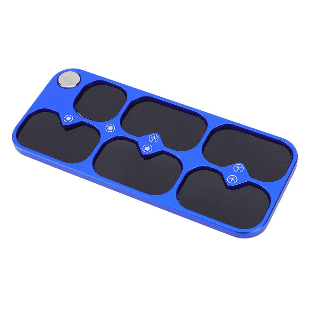 Magnetic Screw Organizer 6 Compartments Electronic Repair Screw and Parts Storage Pad for Phone Computer Glasses Screws