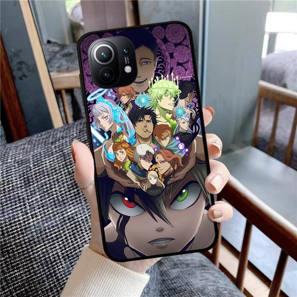 Black Clover Phone Case For Xiaomi Mi 5X 8 9 10 11 12 Lite Pro 10T PocoX3pro PocoM3 Note 10 Pro Lite