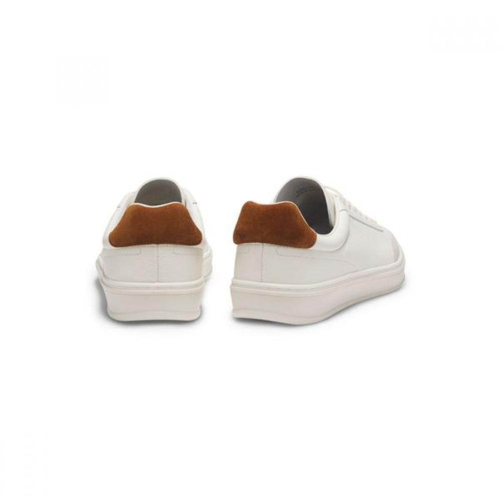 Boss Leather Suede Sneakers Open White 50549408124 