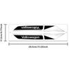 For VW Rline GOLF Passat MK7 MK6 Tiguan Polo CC Jetta Bora GTD GTI 2pcs 3D ABS Car Fender Side Wing Emblem Sticker Center Cover zd4