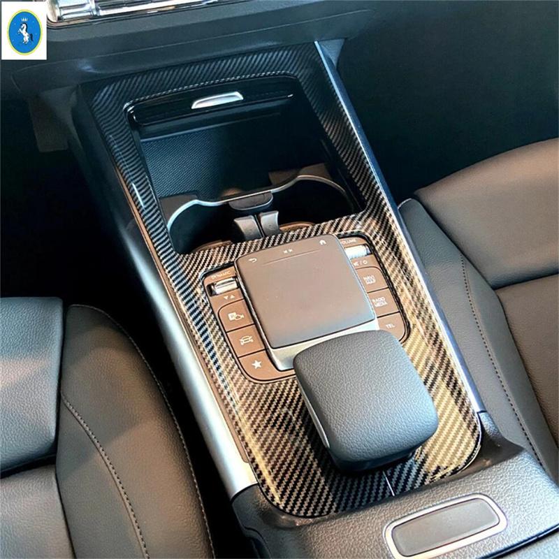 Lift Button Air AC Vent Gear Box Panel Cover Trim For Mercedes-Benz GLA 220 H247 - 2024 ABS Carbon Fiber Look Accessories
