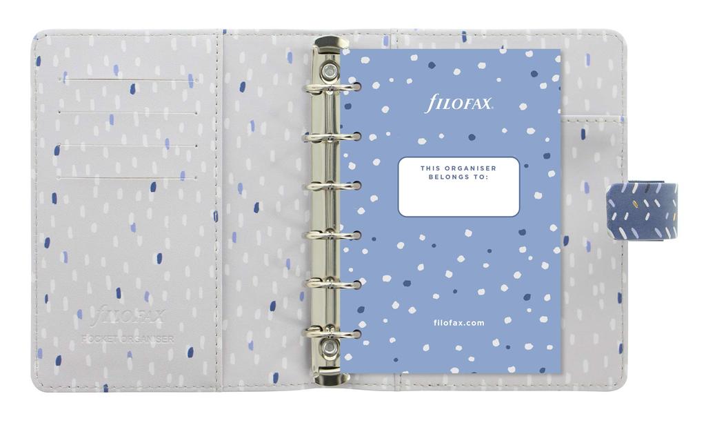 Filofax Indigo Small Frost Planner 028714, Officially Imported, Mini 6