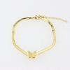 Exquisite Temperament Butterfly Fringe Chain Necklace Titanium Steel Gold-Plated Ring Fashion Geometric Bracelet Personalized Bracelet