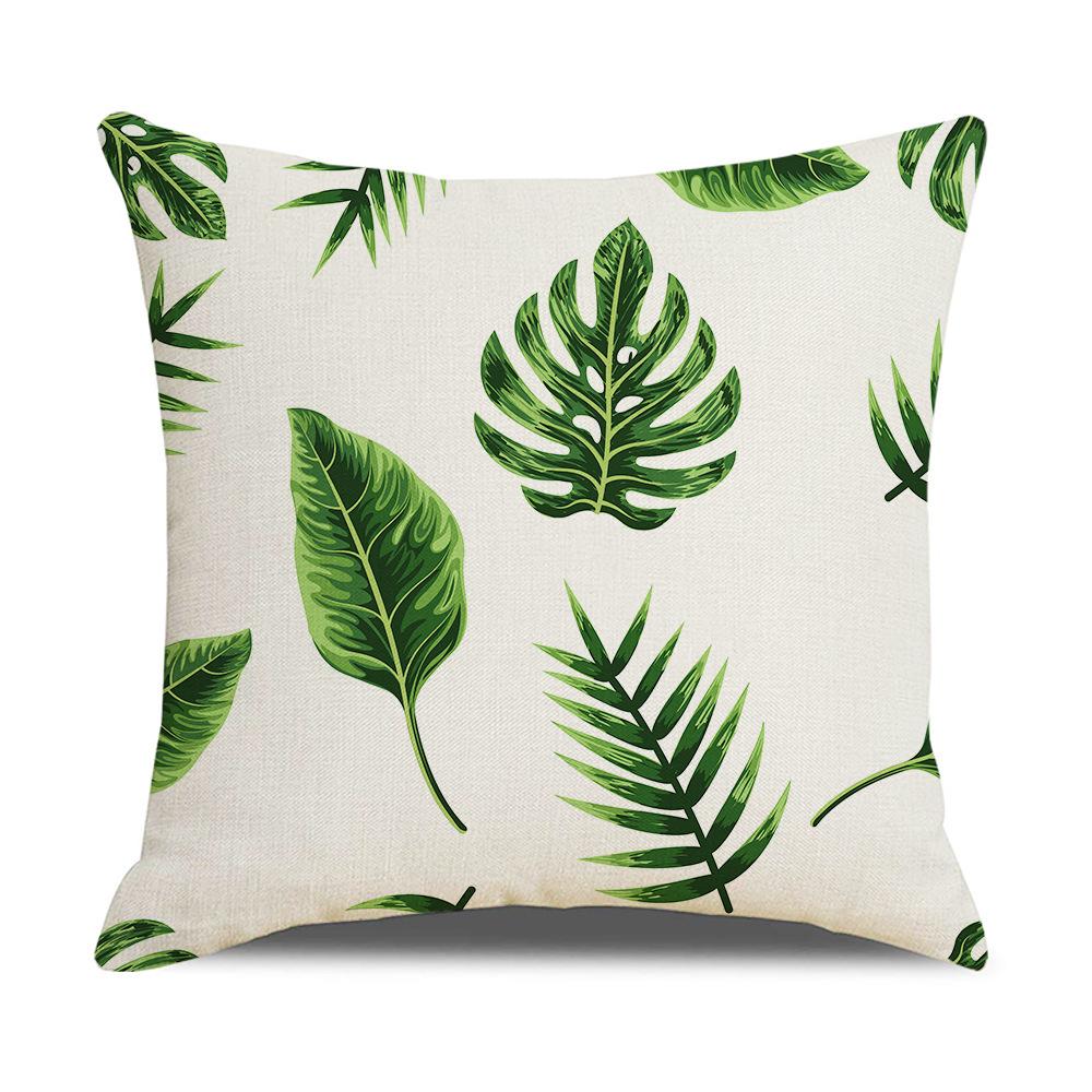 Ins Nordic Tropical Plant Pillow Cover New Home Furnishings Office Lumbar Cushion Pillow Cover