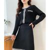 MOKANA Women's Elegant Knit Top & Short Skirt Set