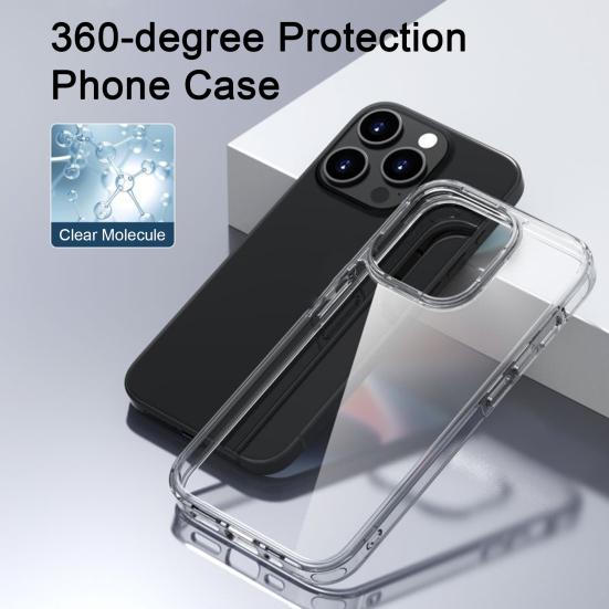 

Чехол для телефона с Air Iphone15/Plus/Pro/Pro, прозрачный чехол для телефона с защитой на 360 градусов, анти-желтый чехол для мочевого пузыря для Max