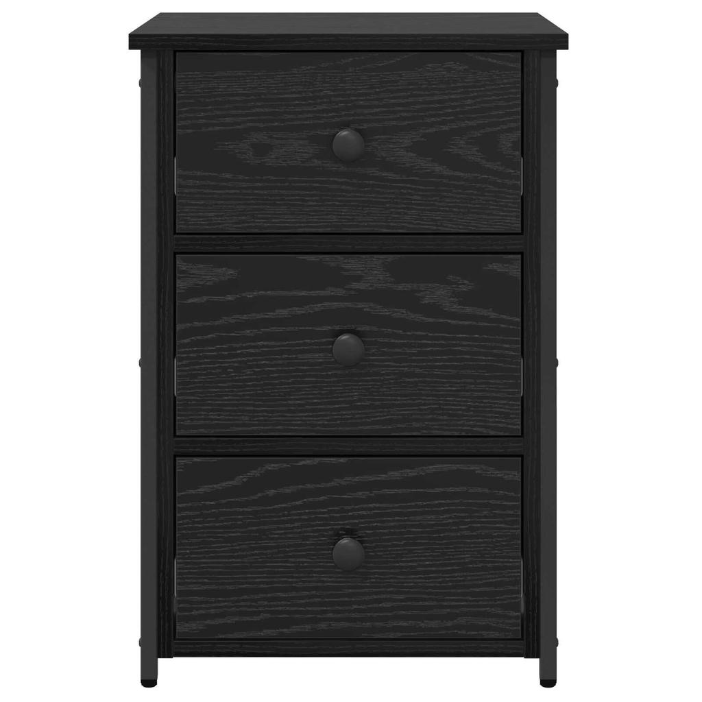 Modern retro-style sideboard, bedroom nightstand, bedside storage cabinet, three-drawer storage unit