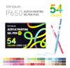 LANGUO 90/72/54/36 Colors Acrylic Painting Gel Pen Set 1.0mm Student Graffiti Handbook Pen Art Drawing Marker Pens Stationery