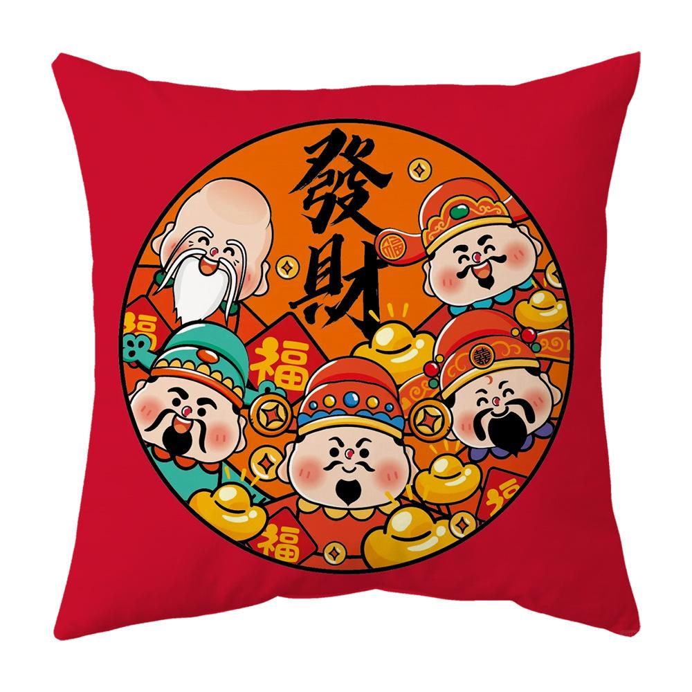 New Pillow Snake Big Red Festive Spring Festival Mascot Chinese Style Cushion New Pillow