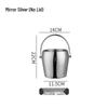 ZISIZ Double-Layer Stainless Steel Champagne Ice Bucket