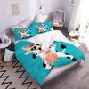Cartoon Cow for Children duvet cover   Microfibre  duvet cover  room decoration  adult bedding Set   Zip and 2 Pillowcases
