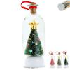 Recordable Christmas Tree Message Bottle Xmas Holiday Keepsake Christmas Props Snowy Scene In Nostalgic Bottle