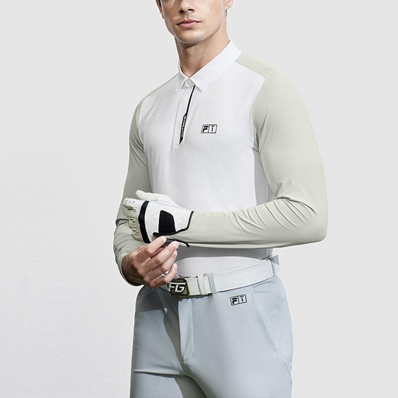 New FILA Golf Series Polo Shirt Men's Jade White A11M415213F-WT