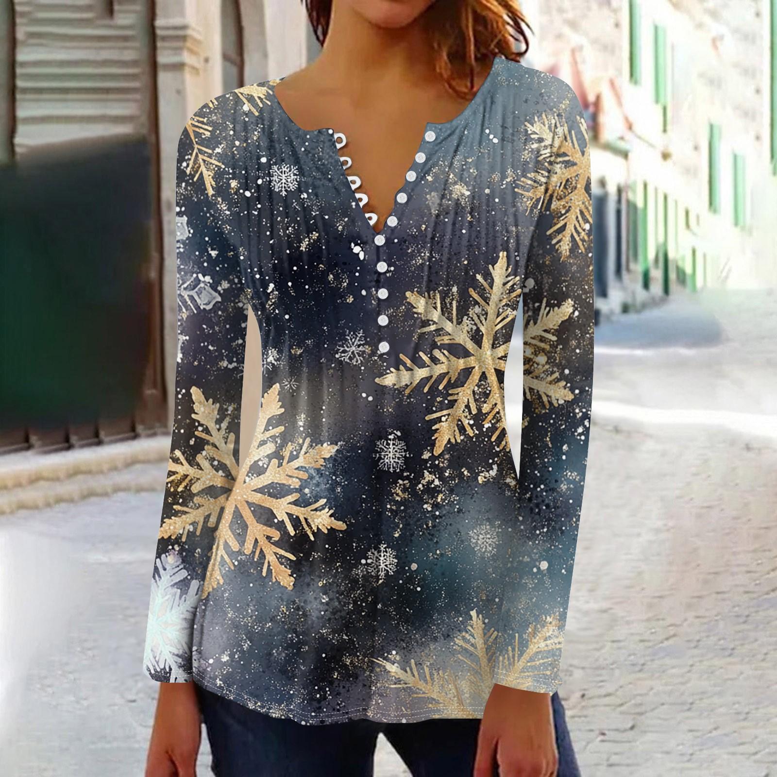 

Рубашки с длинным рукавом для женщин, осенняя мода, нарядные повседневные блузки, модные плиссированные туники, топы для леггинсов, Рождество L тёмно-синий