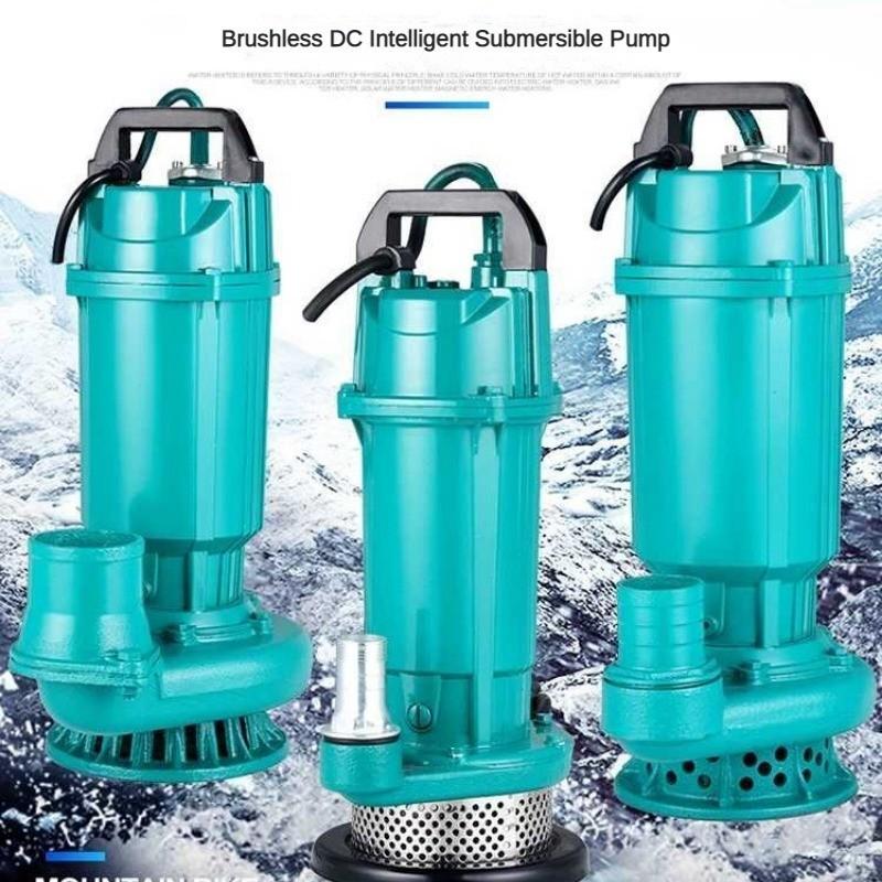 New Agricultural High Head Water Pump Household DC Brushless Submersible Pump Electromobile Intelligent Charging Pump