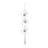 Faux Crystal Suncatcher, Colorful Prisms Window Hanging Sun Catcher, Moon Sun Rainbow Maker Chain Pendant for Garden Home Decor