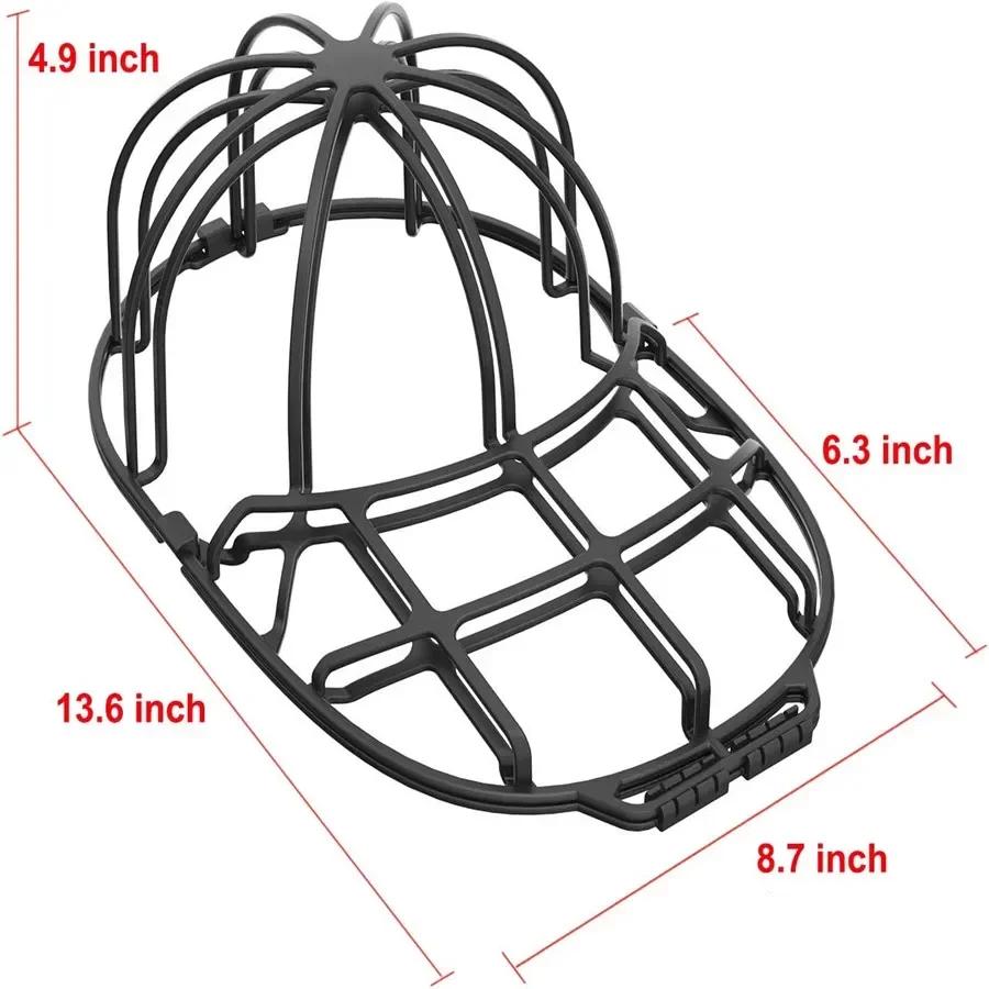 

Hot Baseball Cap Washer Fit for Adult/Kid s Hat Washer Frame/Washing Cage Double-deck Hat Cleaners Shaper Protector чорний