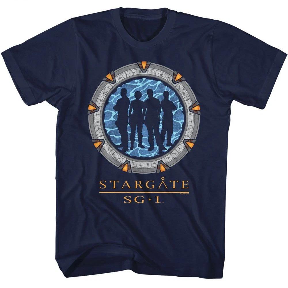 Stargate - Silhouette Gate - American Classics - Solid Blue Short Sleeve T 160