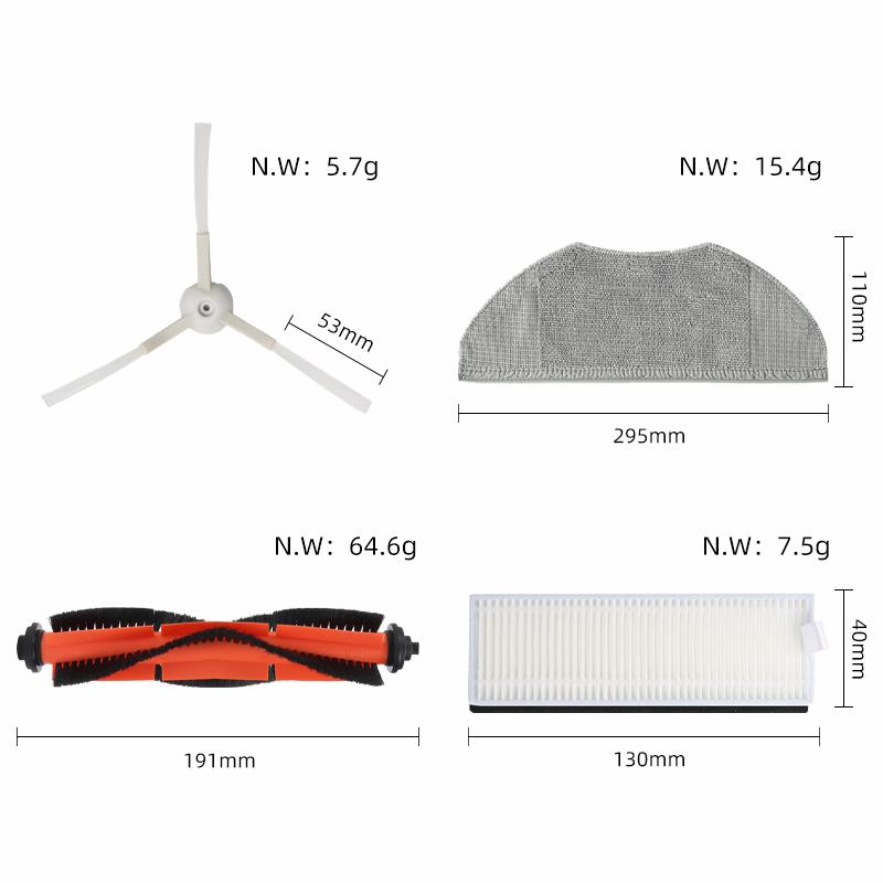 Fit For Xiaomi Mijia Robot Vacuum-Mop G1 MJSTG1 Roller Side Brush Hepa Filter Mop Cloth Spare Replacement For Cleanner Parts