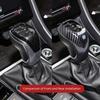 Valve Stems Caps VW Car Shift Stick Cover Carbon Fibre Sports Gear Lever Cap For Volkswagen Polo Golf GTI CC Tiguan Arteon Passa zd7