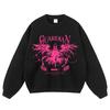Oversized Streetwear Hoodie Men Cotton Graphic Print Loose Fit Winter Casual Sweatshirt