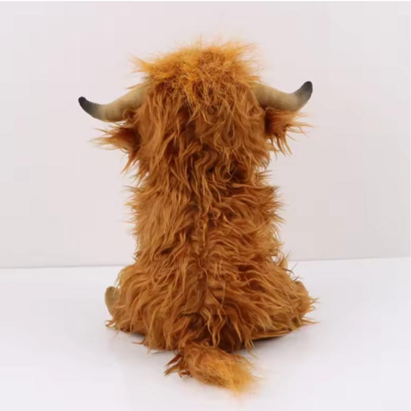 Cyisonal Highland Bull Plush Toy Soft Cute Bull Plush Toy Children'S And Women'S Soft Cute Gifts