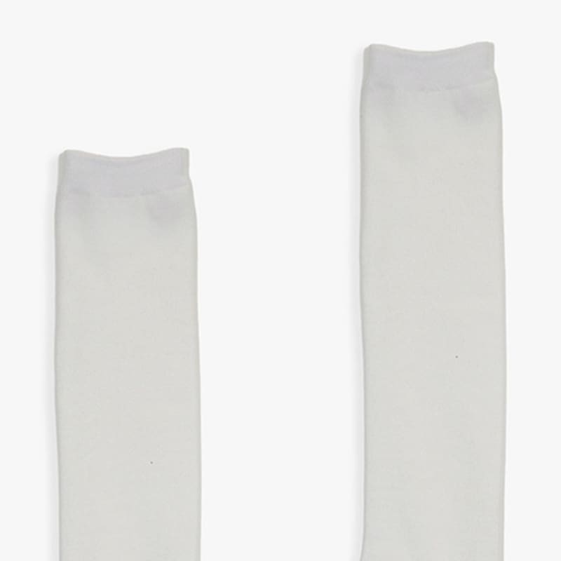 Rosa ANANAS [2 STÜCK 1 SET] BASIC KNIEHOHE SOCKEN_IVORY