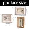 360 Degree Rotatable Photo Frame 6 Inch Double Sided View Swivels Photo Stand Picture Frame For Wall Tabletop Display