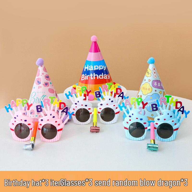 2025 Birthday Hat for Kids & Adults - First Birthday Party, Photo Props, Cake Hat