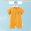 Infant Short Sleeve Summer Pajamas - Pure Cotton Gauze Baby Romper
