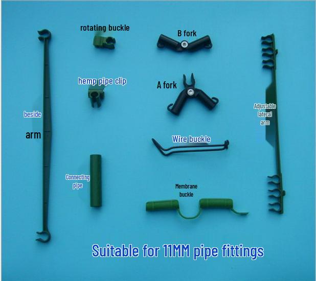 Balcony Vegetable Garden Trellis with Accessories, Plastic-Coated Steel, 11mm Diameter.