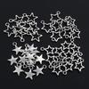 100pcs Small Star Charms Pendant Antique Silver Color Alloy Metal DIY Jewelry Making Accessories for Earrings Bracelet Necklace