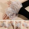 Pleated Elastic Sleeve Cuffs Double Layer Horn Cuffs Decoration Lace Sleeve  Women's Daily Wear