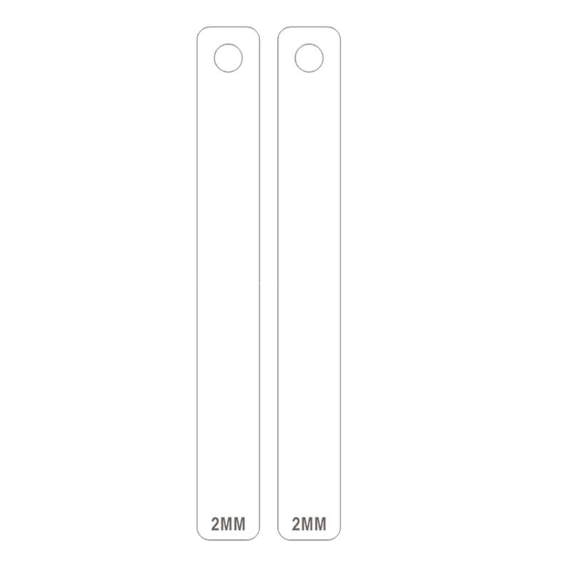 

2/3/4/5/6mm Clay Thickness Ruler Acrylic Roller Guide Pottery Teaching Rolling Ruler Clay Depth Guide Pottery Tools